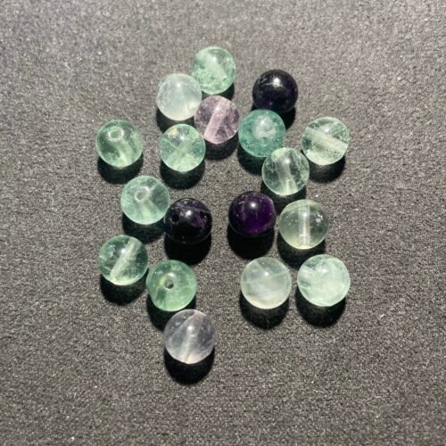 Perle 8 mm Fluorite Multicolore du Brésil