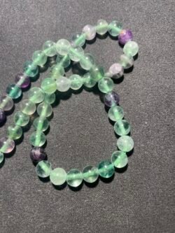 Perle 6 mm Fluorite Multicolore du Brésil