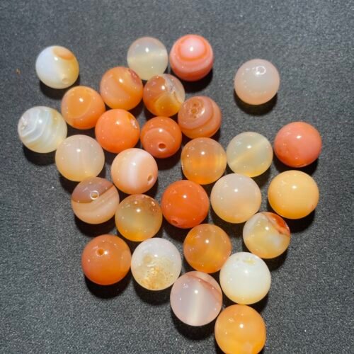 Perle 12 mm Cornaline du Brésil