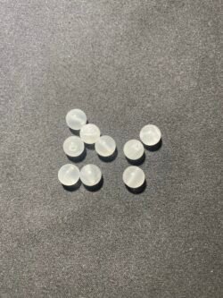 Perle 8 mm Calcite Blanche d Afghanistan