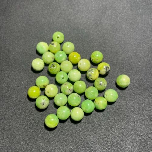 Perle 8 mm Chrysoprase d Afrique du Sud