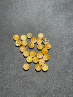 Perle 8 mm Citrine Chauffée du Brésil