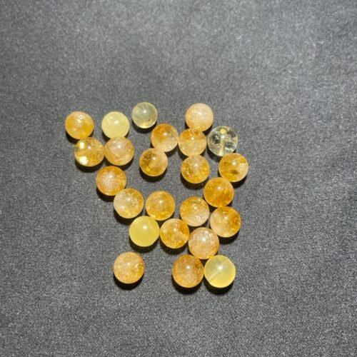 Perle 8 mm Citrine Chauffée du Brésil