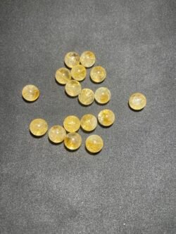 Perle 10 mm Citrine Chauffée du Brésil