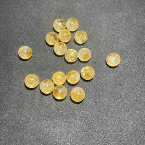 Perle 10 mm Citrine Chauffée du Brésil