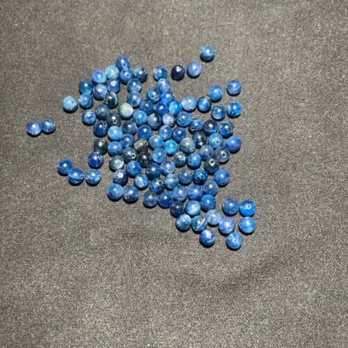 Perle 4 mm Cyanite Bleu du Népal