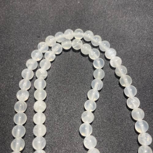 Perle 6 mm Calcite Blanche d Afghanistan