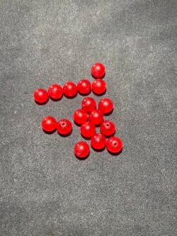 Perle 8 mm Cornaline Rouge Chauffée du Brésil