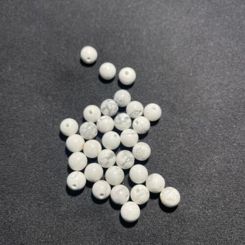 Perle 6 mm Howlite du Canada