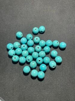 Perle 10 mm Howlite Bleu des USA