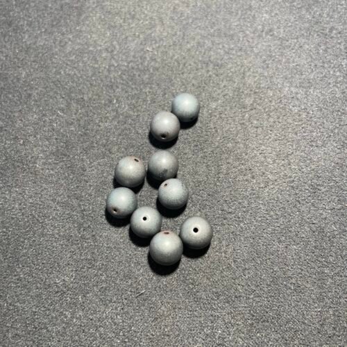 Perle 8 mm Hématite Mat d Afrique du Sud