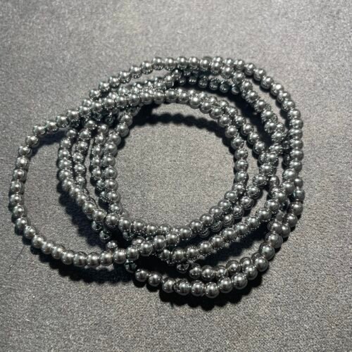 Perle 4 mm Hématite d Afrique du Sud