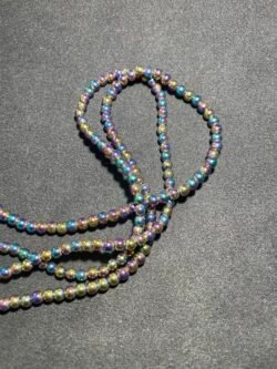 Perle 4 mm Hématite Irisée du Brésil