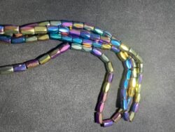 Perle Tube 8/5 mm Hématite Irisée du Brésil