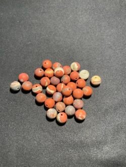 Perle 8 mm Jaspe Rouge Mat du Brésil