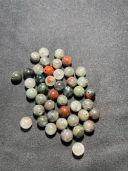 Perle 8 mm Jaspe Héliotrope du Brésil