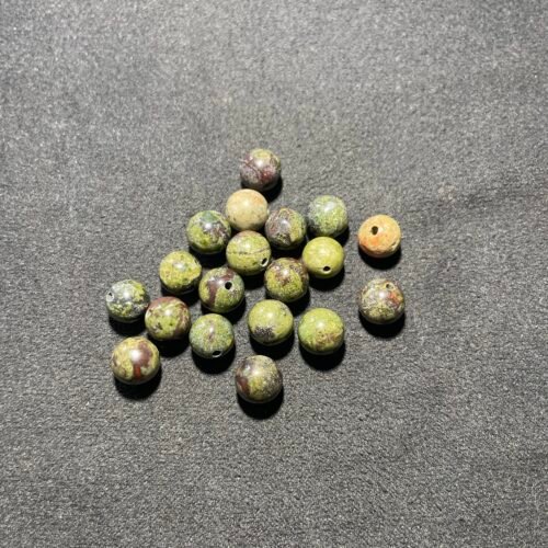 Perle 8 mm Jaspe Sang de Dragon du Brésil