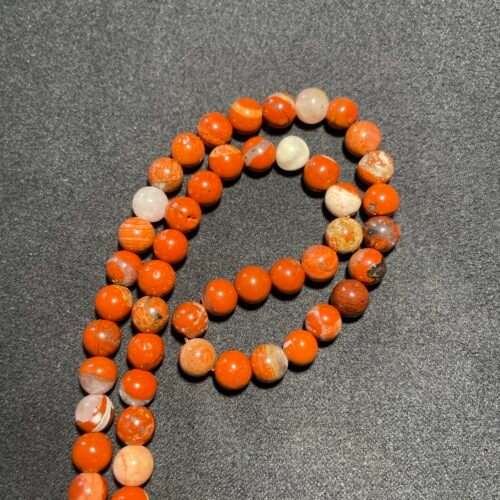 Perle 6 mm Jaspe rouge du Brésil