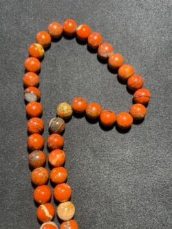 Perle 8 mm Jaspe Rouge du Brésil