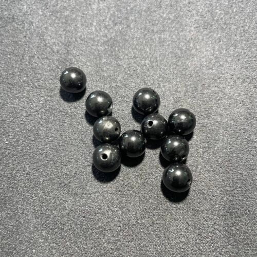 Perle 8 mm Jais de Grande Bretagne