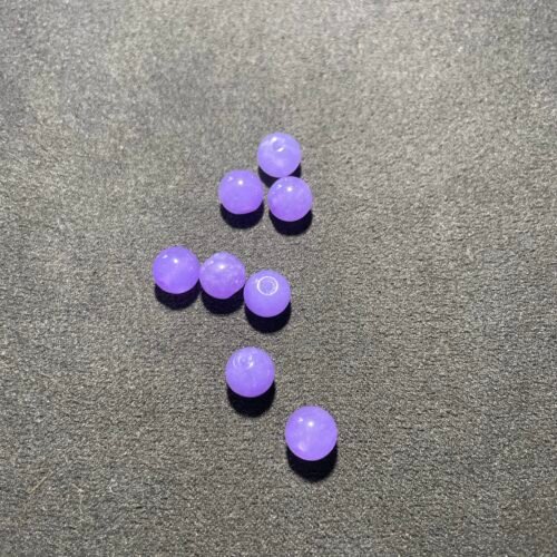 Perle  8 mm Jade Lavande (Lilas) de Chine