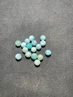 Perle 6 mm Larimar de la République Dominicaine