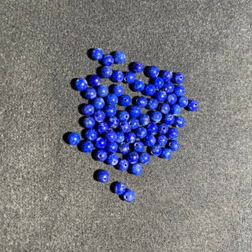 Perle 4 mm Lapis Lazuli d Afghanistan