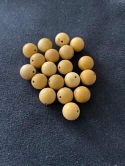 Perle 10 mm Mokaïte Jaune du Brésil