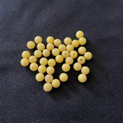 Perle 6 mm Marbre Jaune de France