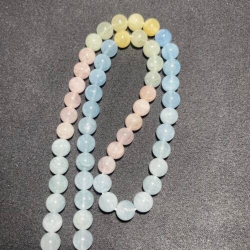 Perle 8 mm Morganite de Madagascar