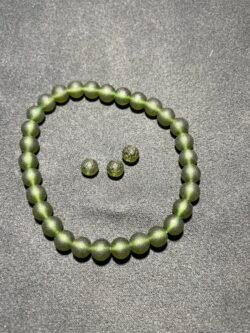 Perle 6 mm Moldavite de Tchécoslovaquie