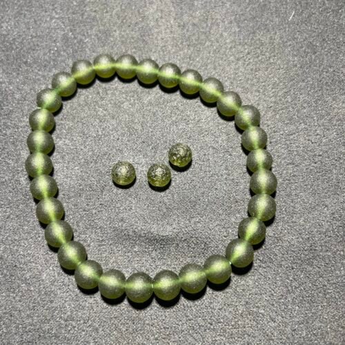 Perle 6 mm Moldavite de Tchécoslovaquie