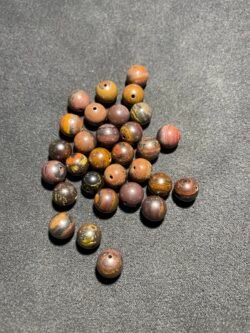 Perle 8 mm Œil de Fer d Afrique du Sud