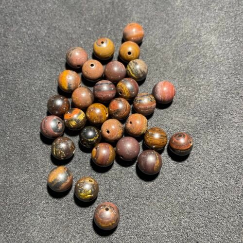 Perle 8 mm Œil de Fer d Afrique du Sud