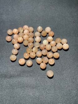 Perle 8 mm Pierre de Soleil d Inde