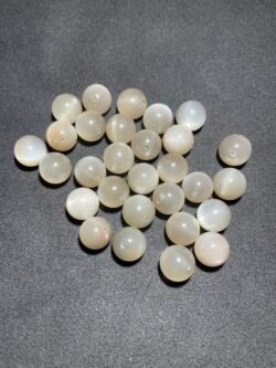 Perle 12 mm Pierre de Lune Marron d Inde