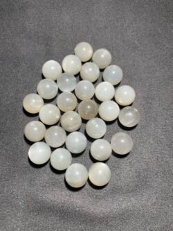 Perle 8,5 mm Pierre de Lune Blanche de Madagascar