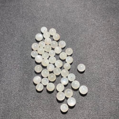 Perle 6 mm Pierre de Lune Blanche de Madagascar