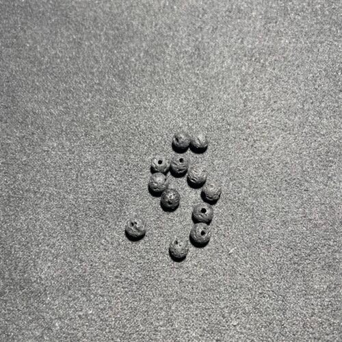 Perle 4 mm Pierre de Lave d Islande