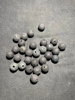 Perle 10 mm Pierre de Lave d Islande