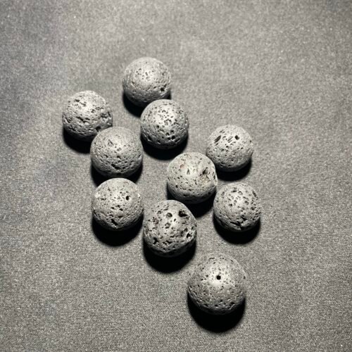 Perle 16/18 mm Pierre de Lave d Islande