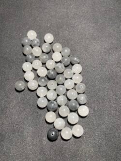 Perle 8 mm Quartz Gris du Brésil