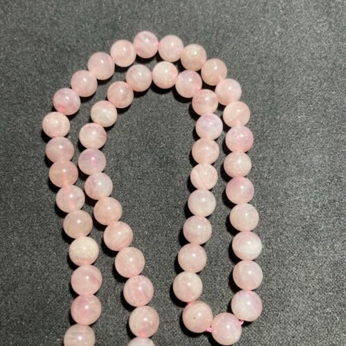 Perle 6 mm Quartz Rose de Madagascar