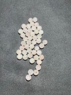 Perle 8 mm Quartz Rose du Brésil