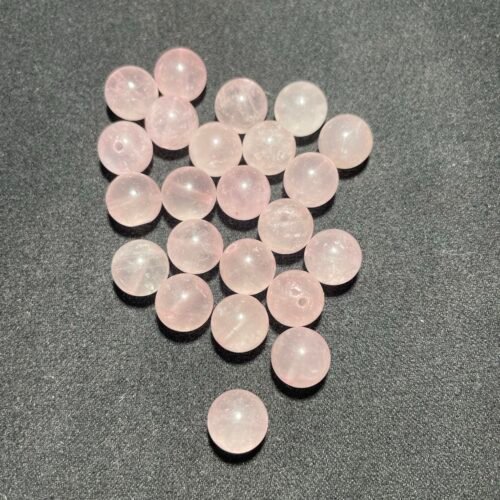 Perle 10 mm Quartz Rose du Brésil