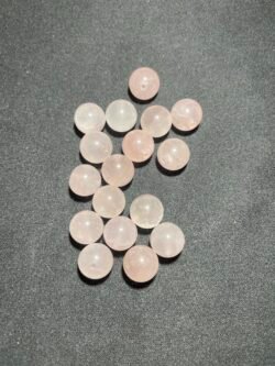 Perle 12 mm Quartz Rose du Brésil