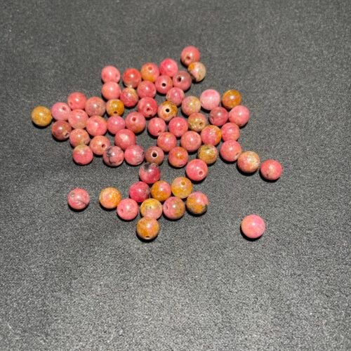 Perle 6 mm Rhodocrosite du Brésil