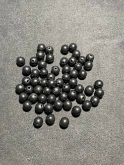 Perle  6 mm Shungite de Russie (Carélie)
