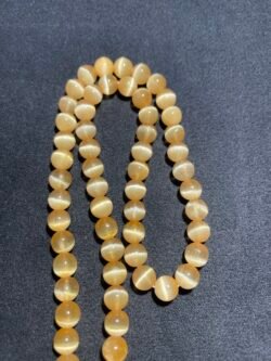 Perle 6 mm Sélénite Orange du Brésil