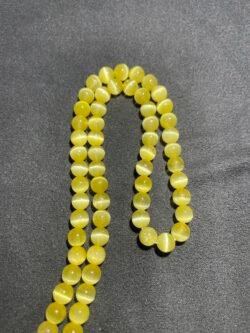 Perle 6 mm Sélénite Jaune du Brésil